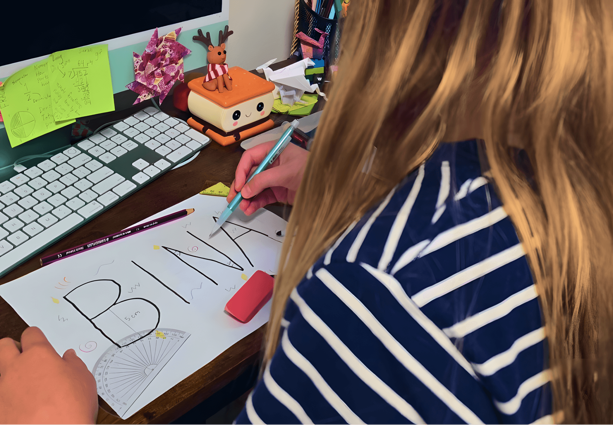A bina middle-schooler